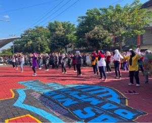 Jaga Imunitas Tubuh, Lapas Narkotika Kelas IIA Pamekasan Kanwil Kemenkumham Jatim Gelar Senam Sehat Bersama