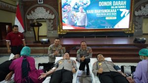 Polda Bali Adakan Donor Darah Dalam Rangka Hari Bhayangkara ke-77 ‘Setetes Darah Dapat Menyelamatkan Jiwa’