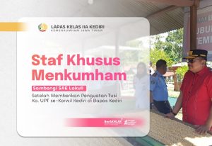 Staf Khusus Menteri Hukum dan HAM Sambangi SAE Lakuli, Setelah Memberikan Penguatan Tusi Ka UPT se-Korwil Kediri di Bapas Kediri