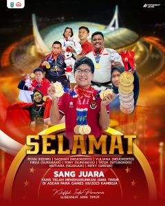 Indonesia Juara Umum ASEAN Para Games 2023, Gubernur Khofifah Puji Semangat Juang Para Atlet