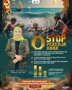 Gubernur Khofifah : Selama Tiga Tahun Berturut-turut, Angka Pekerja Anak di Jatim Turun Signifikan