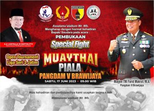 Lebih dari 150 Atlet MuayThai Akan Ramaikan Special Fight Piala Pangdam V Brawijaya