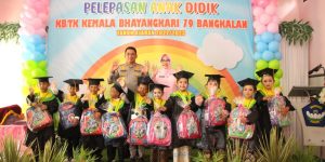 Kapolres Bangkalan Hadiri Wisuda TK Kemala Bhayangkari 79 Bangkalan, Begini Yang Disampaikan