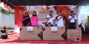 Sambut HUT Bhayangkara Ke-77, Polres Sumenep Gelar Olah Raga Bersama TNI-POLRI