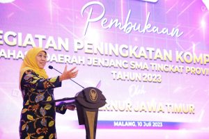 Gubernur Khofifah : Bahasa Ajarkan Nilai dan Norma Kehidupan dan Peradaban