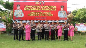 42 Personel Polresta Denpasar Naik Pangkat