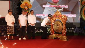 Polresta Denpasar Launching Aplikasi Polisi Banjar Dan Gelar Pesta Rakyat Meriahkan Hari Bhayangkara Ke-77