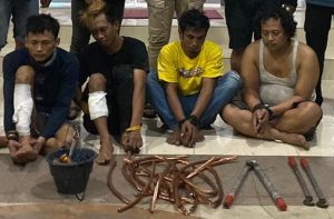 Satreskrim Polres Gresik Ringkus Komplotan Maling Pencuri Kabel PLN