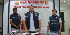 Polres Tanjung Perak Berhasil Amankan Dua Residivis Pencuri Kabel Gardu PLN Induk