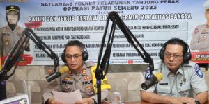 Bersama Media Polres Tanjungperak Sosialisasikan Operasi Patuh Semeru 2023 Cegah Fatalitas Lakalantas