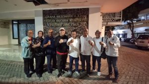 Pengurus PWI Riau dan Jatim Diskusikan Kiprah Organisasi