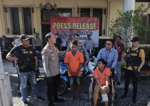 Dua Bandit Curanmor 11 TKP Surabaya Didor Polsek Simokerto