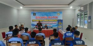 Laksanakan sidang TPP di Rutan Nganjuk, PK Bapas Kediri Kampanyekan Pemberantasan Pungli dan Gratifikasi