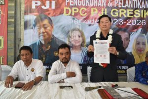 Acara Pengukuhan dan Kepengurusan DPC PJI Gresik. Hartanto Boechori: DPC PJI Gresik Sah!