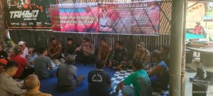 Sinergitas Polsek Grujugan bersama Koramil Grujugan sosialisasi Karhutla