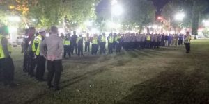 Pengesahan Warga Baru PSHT Cabang Pamekasan, Polres Pamekasan Terjunkan Ratusan Personil Gabungan
