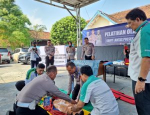 Tingkatkan Kemampuan, Satlantas Polres Gresik Gelar Pelatihan Olah TKP Laka Lantas