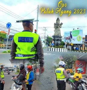 Berapa banyak pelanggaran lalu lintas saat Ops Patuh Agung 2023 di Polres Karangasem dalam minggu pertama
