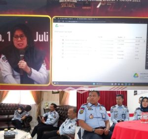 Jajaran Bapas Kediri Ikuti Sosialisasi Penilaian Mandiri Atas AKIP Tingkat Kanwil dan UPT Secara Virtual