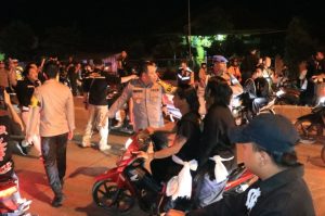 Polres Gresik Amankan Puluhan Simpatisan Pesilat Saat Konvoi