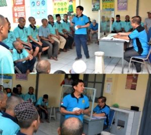 BAP & KIE KESEHATAN TAHANAN BARU OLEH TIM MEDIS LAPAS KELAS I MALANG