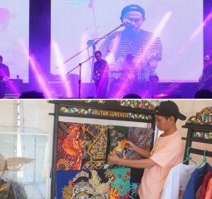 Batik Catra dan Akusara Rutan Sumenep Ikuti Pameran Pada Festival Musik Jaga Jaggur di UNIBA Madura