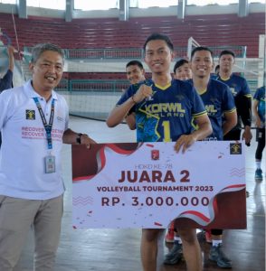 ATLET VOLI LAPAS KELAS I MALANG BANTU KORWIL MALANG RAIH JUARA 2 TURNAMEN KEMENKUMHAM JATIM