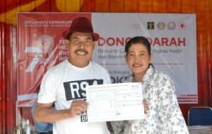 Sambut Hari Dharma Karyadhika, Lapas Kediri bersama Bapas Kediri dan Imigrasi Kediri Kompak Gelar Donor Darah