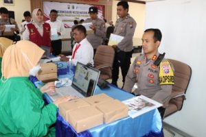 Ratusan Personel Polres Sumenep Jalani Pemeriksaan Kesehatan Berkala