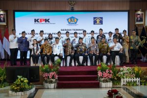 KPK dan Kemenkumham RI Serah Terima Penggunaan BMN Dari Barang Rampasan Negara