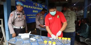 Operasi Patuh Semeru 2023, Polres Sumenep Lakukan Test Urine Para Sopir Bus