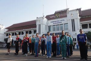 100 ANGGOTA TIM PASKIBRAKA KOTA SURABAYA 2023 MULAI JALANI PRA PELATIHAN