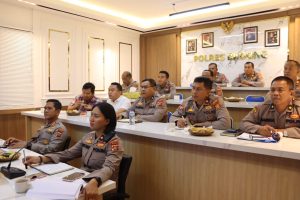 Kapolres Badung Ikuti Zoom Meeting Sosialisasi Program Quick Wins Presisi TW III Tahun 2023