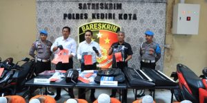 Periode Juli Polres Kediri Kota Berhasil Ungkap 6 Kasus, 10 Tersangka di Amankan