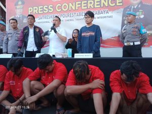 5 pelaku pembobolan gudang Lebak Rejo Berhasil di Amankan Resmob Polrestabes Surabaya,