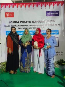 Lomba Pidato Bahasa Jawa di Perum Taman Anggun Sejahtera Sidoarjo