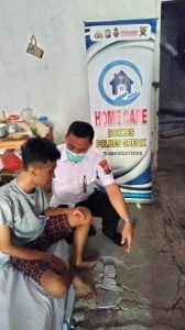 Tindaklanjuti Jumat curhat korban Lakalantas, Polres Gresik Cek Kesehatan dan Home Care