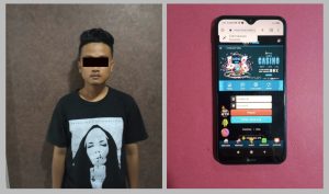 Tim Unit Reskrim Polsek Krembangan berhasil mengamankan tersangka pemain Judi online