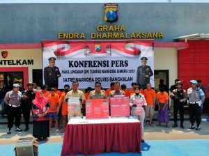 OPS Tumpas Narkoba Semeru 2023, Polres Bangkalan Amankan 17 Orang Tersangka