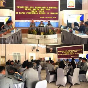 KALAPAS KELAS I MALANG HADIRI PENGUATAN BPSDM KUMHAM DI LPP MALANG