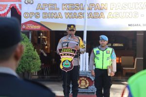 Kapolres Jembrana Pimpin Apel Kesiapan Ops Bina Waspada Agung-2023