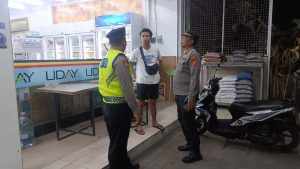 Ciptakan Kondusifitas Wilayah, Polsek Dentim Gencarkan Pelaksanaan Blue Light Patrol