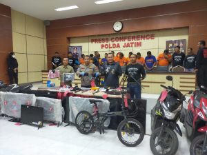 Subdit 3 Ditreskrimum Polda Jatim berhasil mengamankan tersangka curat dan curanmor