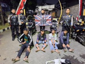 Pemuda ala Gangster diamankan Petugas Patroli Perintis Presisi