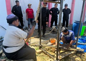 Untuk Mencukpi Pasokan Air Kepada WBP Lapas Narkotika Kelas IIA Pamekasan Lakukan Pengeboran Air Tanah