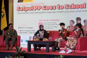 SATPOL PP GOES TO SCHOOL AJAK SISWA KAMPANYEKAN STOP BULLYING