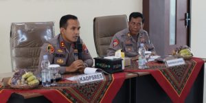 KAPOLRES SUMENEP MEMIMPIN PELATIHAN PRA OPS KEPOLISIAN KEWILAYAHAN DENGAN SANDI “ZEBRA SEMERU 2023”