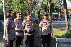 Kapolres Badung Pantau Pelaksanaan Gladi Sispamkota