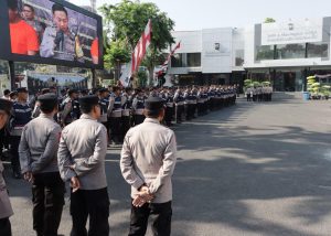 Polrestabes Surabaya Gelar Apel Serentak Bhabinkamtibmas Polsek Jajaran