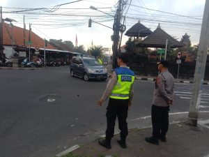 Pastikan Arus Lalulintas Berjalan Lancar Kompol Adnyana T.J Cek Pelaksanaan PH Pagi